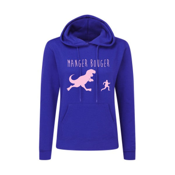 MANGER BOUGER Rose |Sweat original à capuche Femme