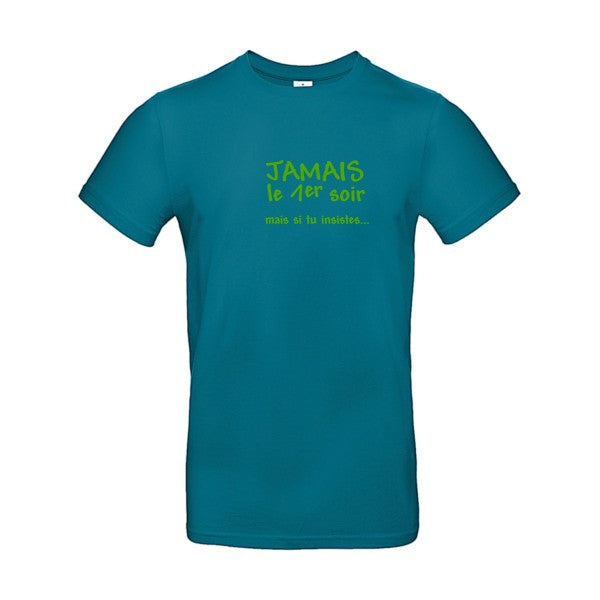 JAMAIS... Flex Vert pomme |E190 T-shirt|Diva Blue||2XL