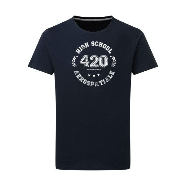 Very high school - Flex Blanc Tshirt original Navy  5XL