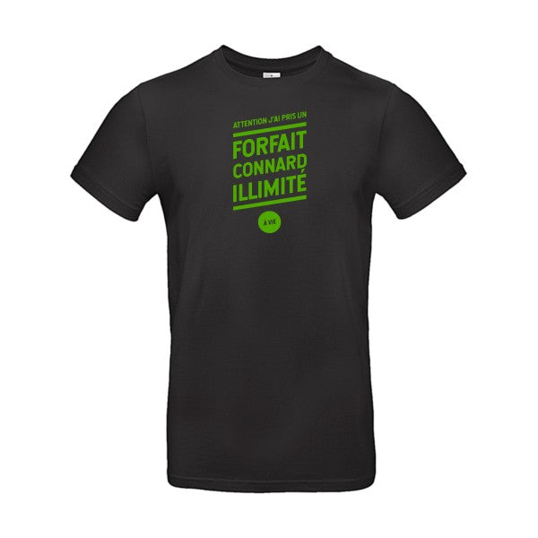 Forfait connard illimité flex Vert pomme B&C - E190 T-shirt|Black||5XL