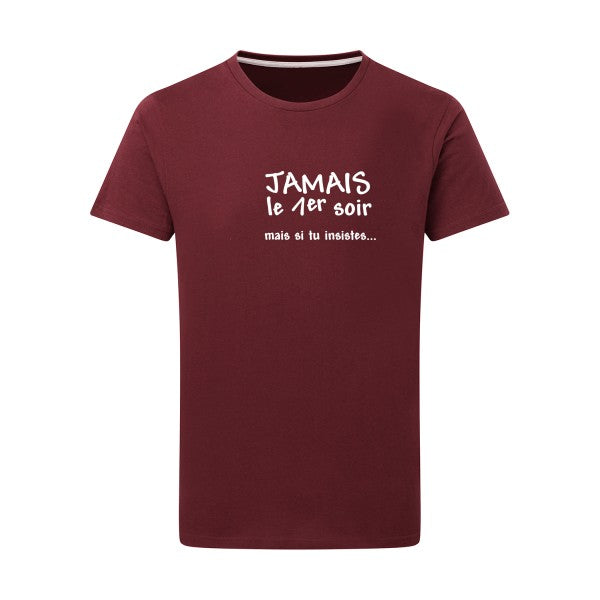 JAMAIS... - Flex Blanc Tshirt original Burgundy  2XL