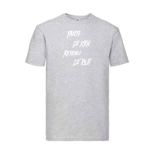 T-shirt|Parti de rien |Blanc |Fruit of the loom 205  G