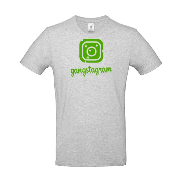 GANGSTAGRAM flex Vert pomme B&C - E190 T-shirt|Ash||2XL