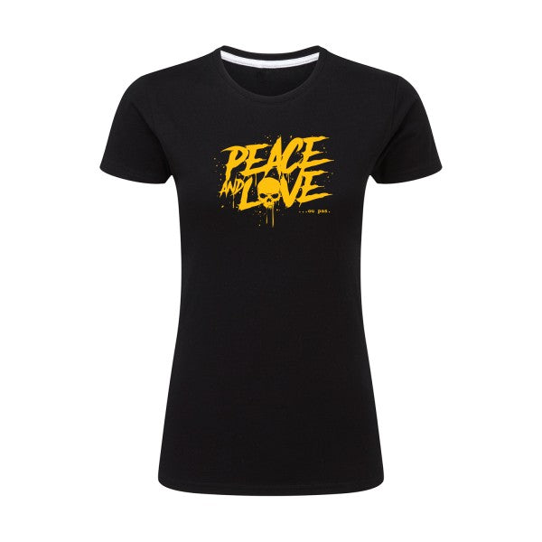 Peace or no peace  |jaune Or |T shirt original femme|SG