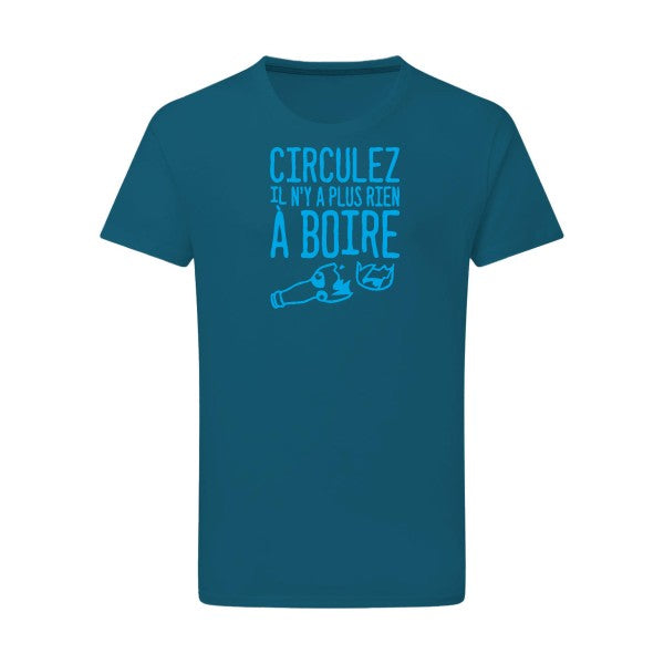 Circulez il n'y a plus rien à boire - Flex bleu clair Tshirt original Petrol  2XL