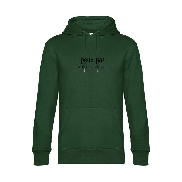Je-peux-pas sweat shirt original Bottle Green flex Noir impression Face