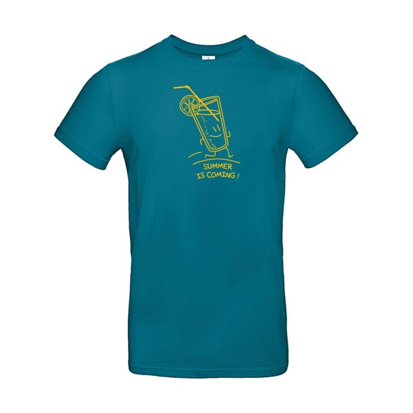 Summer is coming !Flex jaune or - E190 T-shirt|Diva Blue||2XL