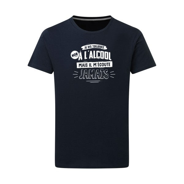 Non à l'alcool  - Flex Blanc Tshirt original Navy  5XL