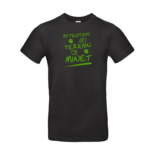 Attention Terrain Minet Flex Vert pomme |E190 T-shirt|Black||5XL