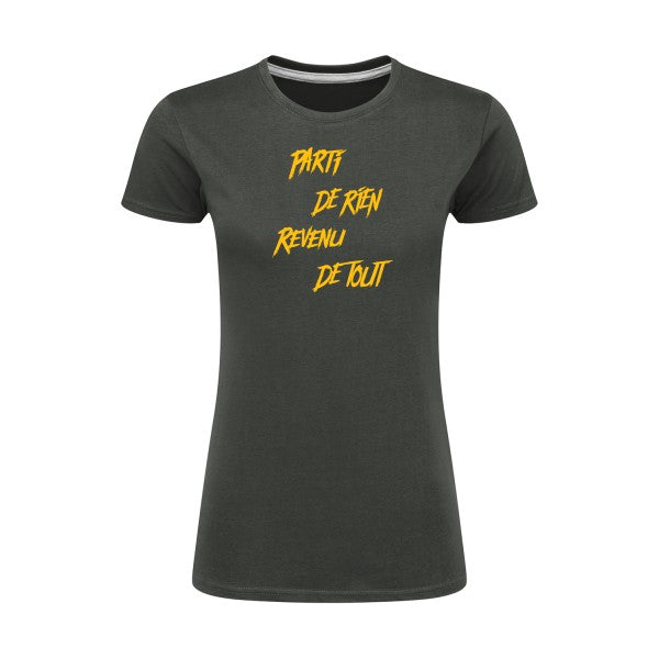 Parti de rien jaune Or |T shirt original femme|SG