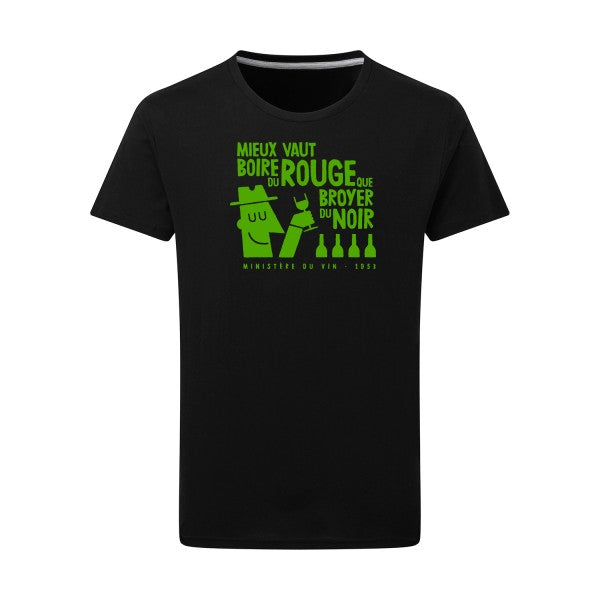 Mieux vaut vert pomme -Flex vert pomme sur T-shirt SG  Dark Black  4XL