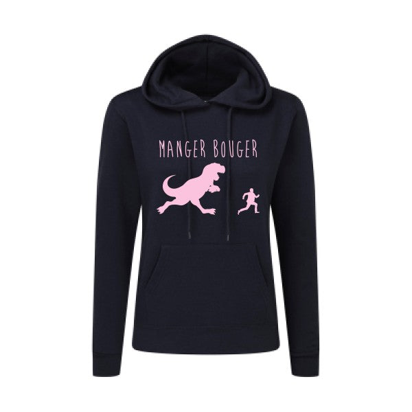 MANGER BOUGER Rose |Sweat original à capuche Femme