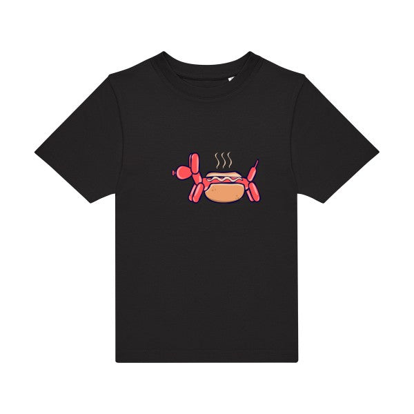 t-shirt humour enfant -HotDog- couleur  Black