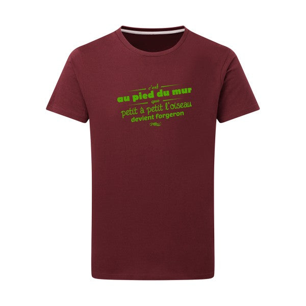 Proverbe à la con vert pomme -Flex vert pomme sur T-shirt SG  Burgundy  2XL