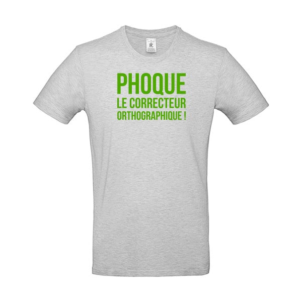 Phoque flex Vert pomme B&C - E190 T-shirt|Ash||2XL