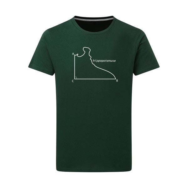 Hippopotenuse - Flex Blanc Tshirt original Bottle Green  2XL