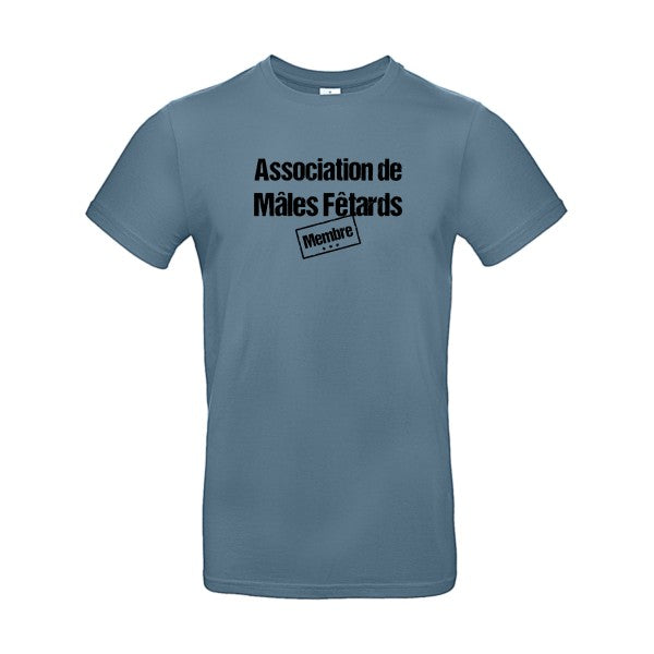 Association de Mâles Fêtards Flex noir |E190 T-shirt|Stone Blue||2XL