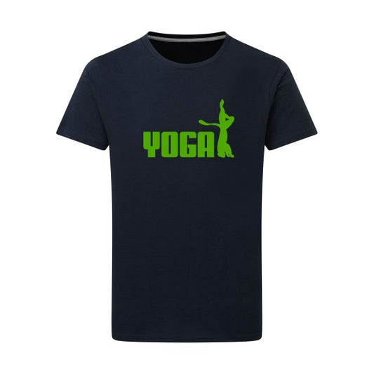 YOGA vert pomme -Flex vert pomme sur T-shirt SG  Navy  5XL