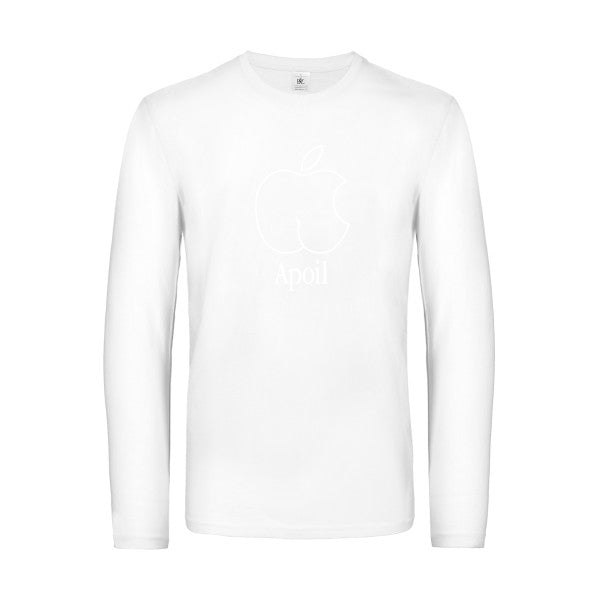 apoil - t shirt- manches- longues- original- humour- White impression Face