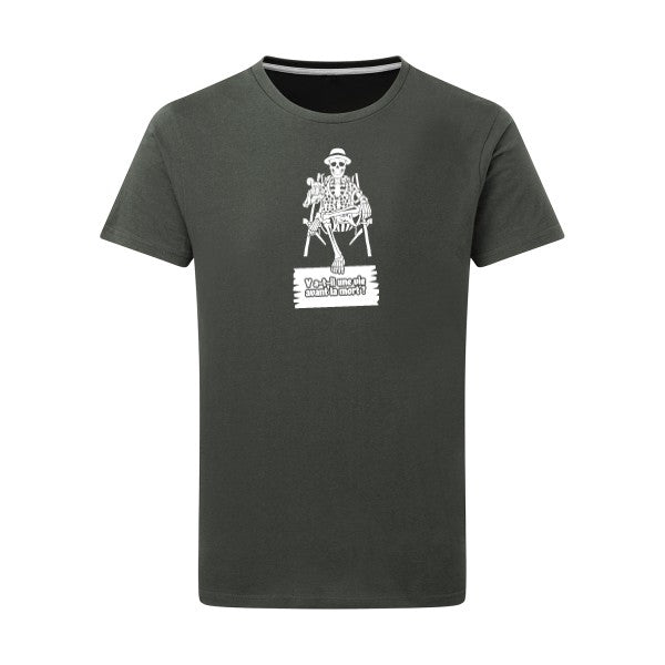 Y a-t-il une vie avant la mort ? - Flex Blanc Tshirt original Charcoal  5XL