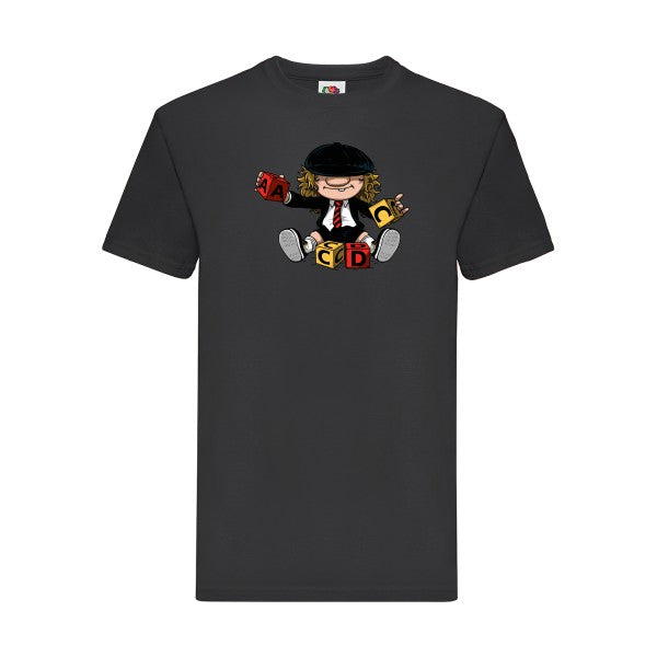 ACDC Fruit of the loom 205 g/m² T-shirt/ noir