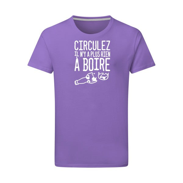 Circulez il n'y a plus rien à boire - Flex Blanc Tshirt original Aster Purple  2XL