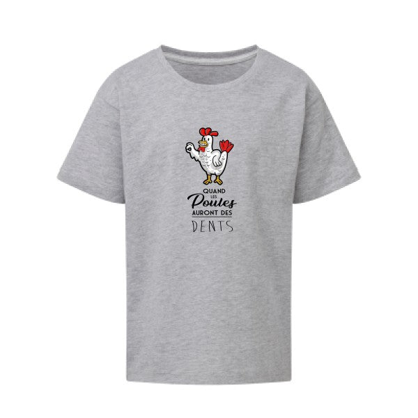 quand les poules auront des dents SG - Kids T-shirt enfant Light Oxford Taille 152 (11-12/2XL)