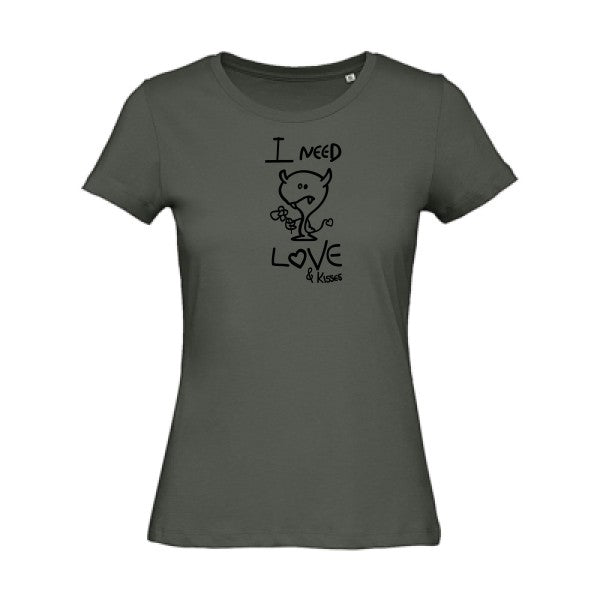 T shirt humour bio femme   femme bio|LOVER Noir 