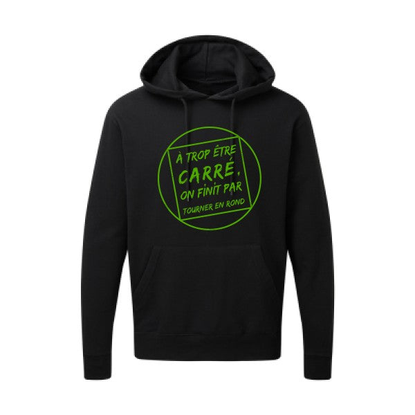 Cercle vicieux |Sweat  capuche humoristique Vert pomme 