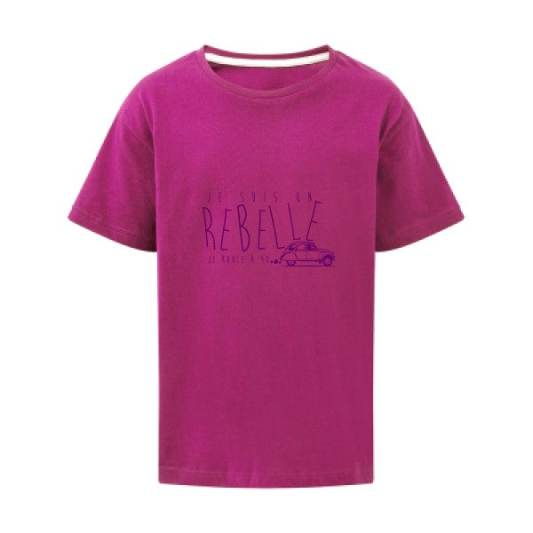 je suis un rebelle Flex Violet SG - Kids T-shirt enfant Dark Pink Taille 152 (11-12/2XL)