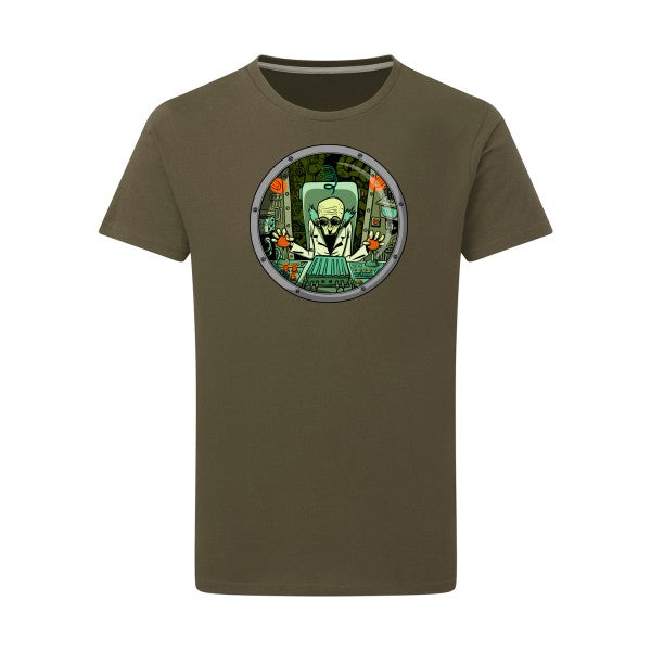 T-shirt homme Je suis un robot géant piloté par un savant fou - T-shirt science-fiction Military Green 2XL