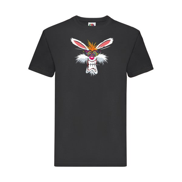 Rabbit  Fruit of the loom 205 g/m² T-shirt/ noir