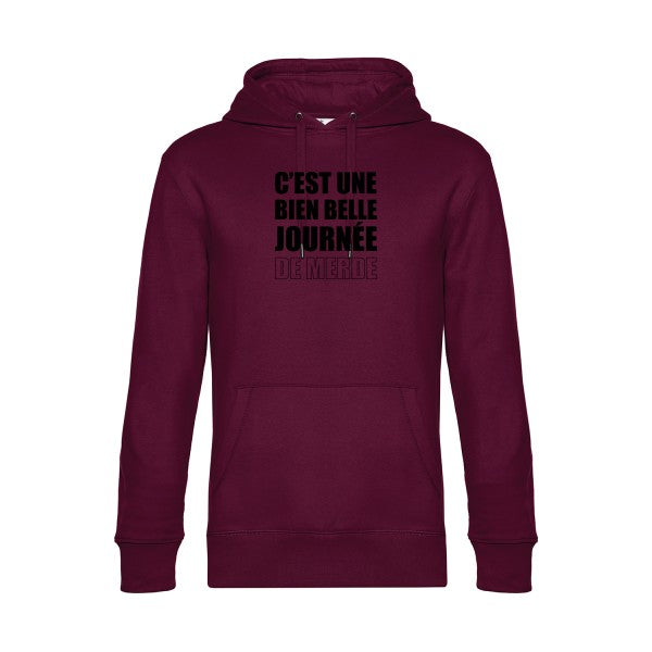 Journee-de-m... sweat shirt original Burgundy flex Noir impression Face