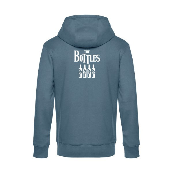 The-Bottles sweat shirt original nordic blue flex Blanc impression Dos