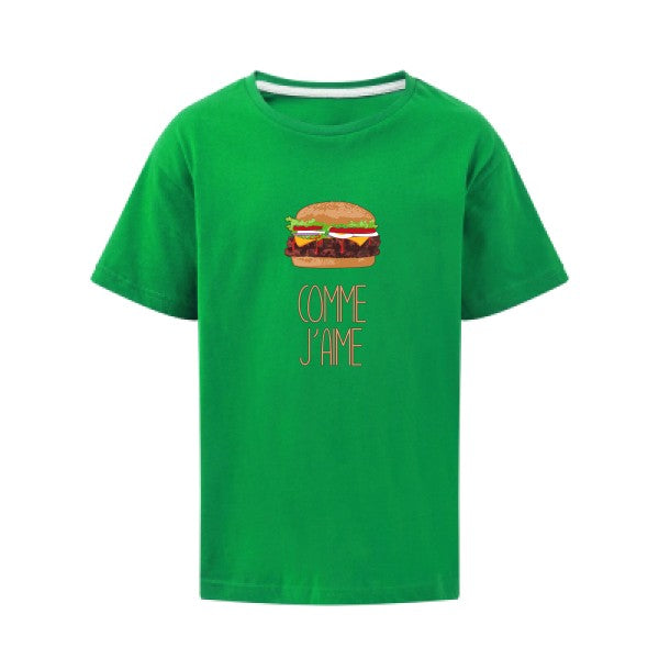 Comme j'aime SG - Kids T-shirt enfant Kelly Green Taille 140 (9-10/XL)