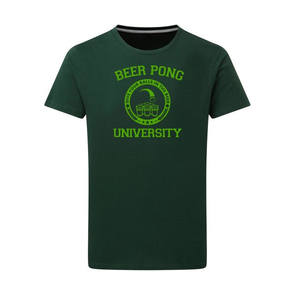 Beer Pong vert pomme -Flex vert pomme sur T-shirt SG  Bottle Green  2XL