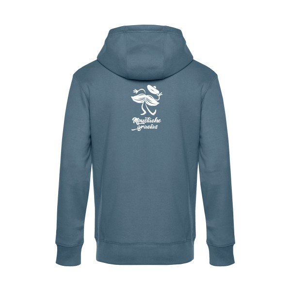 Presqu-spagnol sweat shirt original nordic blue flex Blanc impression Dos