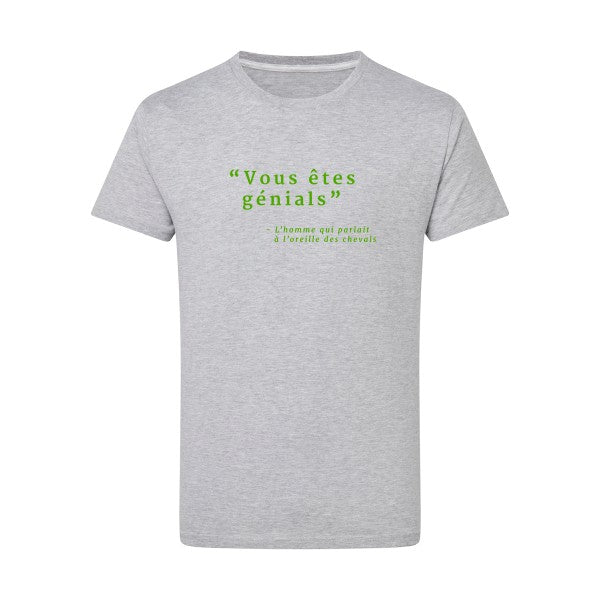 Vous êtes génials vert pomme -Flex vert pomme sur T-shirt SG  Light Oxford  5XL