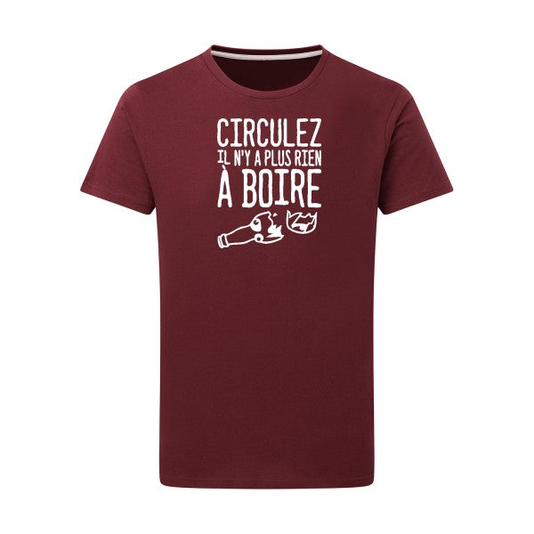 Circulez il n'y a plus rien à boire - Flex Blanc Tshirt original Burgundy  2XL