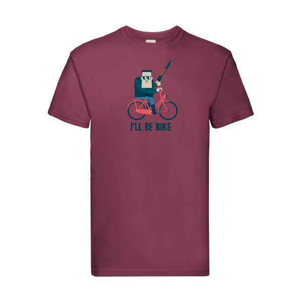 I'll be bike Fruit of the loom 205 g/m² T-shirt/ bordeaux