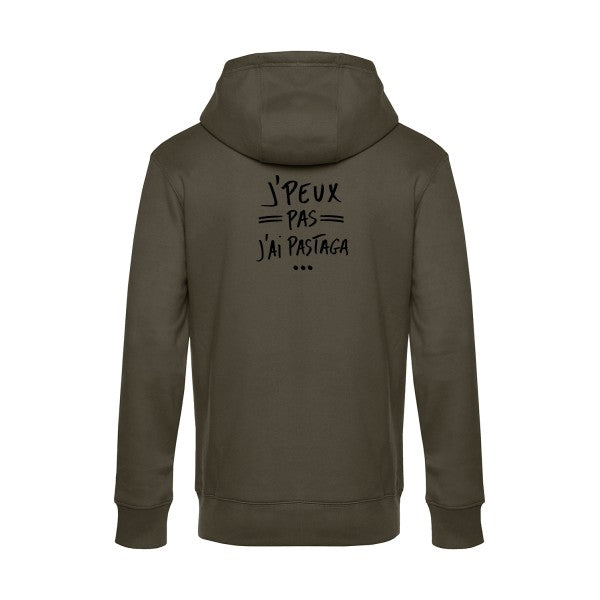 J-peux-pas-j-ai-pastaga sweat shirt original Khaki flex Noir impression Dos