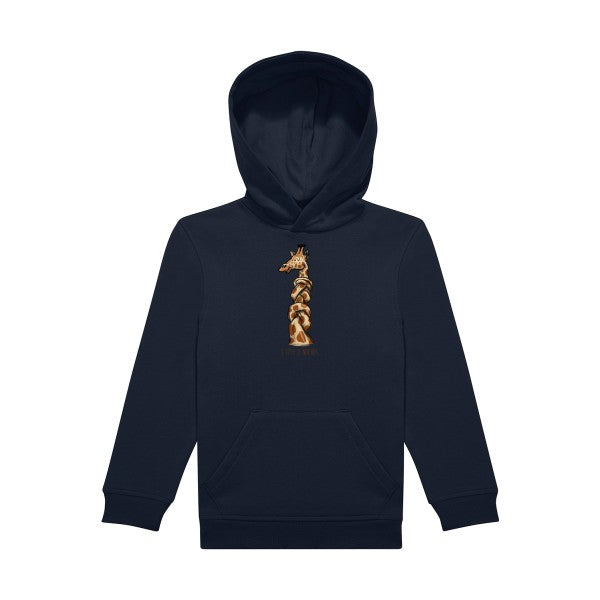 sweat capuche enfant Navy- 1-tete-2-noeuds