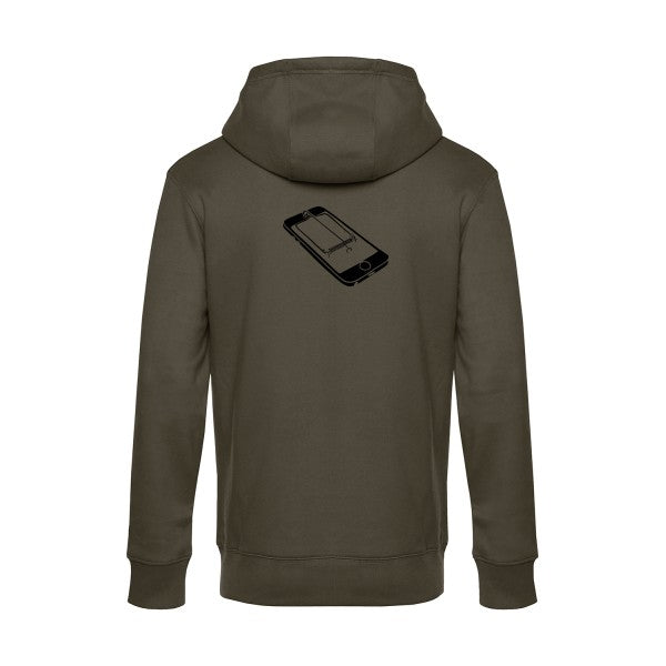 Piege sweat shirt original Khaki flex Noir impression Dos