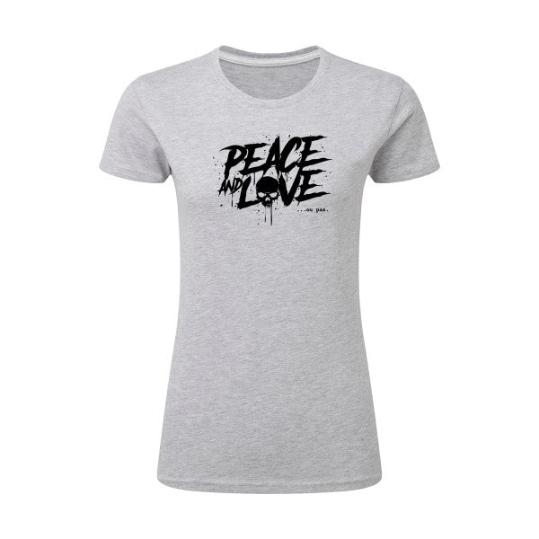 Peace or no peace  |Noir |T shirt original femme|SG