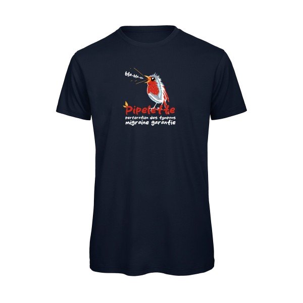 T-shirt humour original Pipelette T Shirt couleur Navy