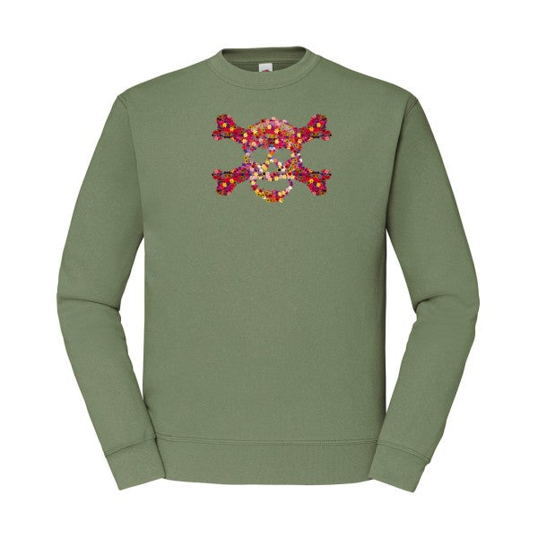 Floral skull Fruit of the loom 280 g/m² Sweat shirt