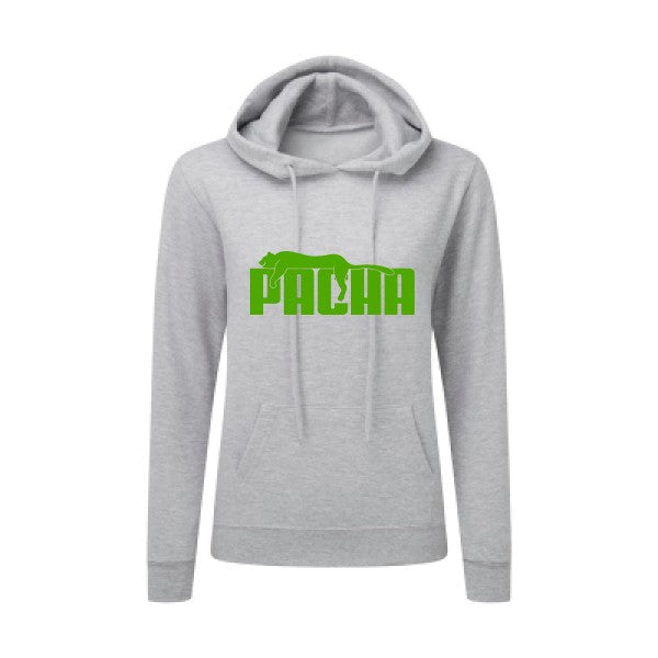 Pacha Vert pomme |Sweat original à capuche Femme