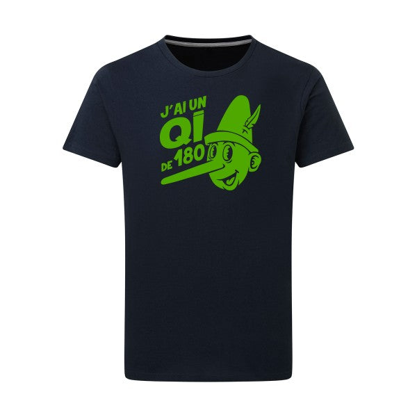 Quotient intellectuel - Flex Vert pomme Tshirt original Navy  5XL