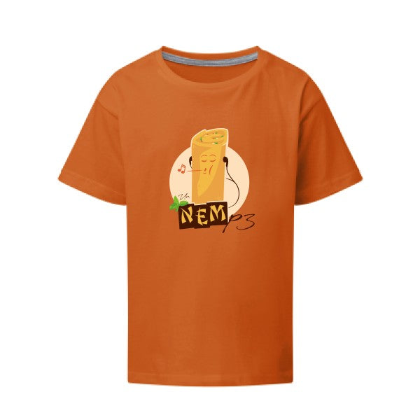 NEMp3 SG - Kids T-shirt enfant Orange Taille 152 (11-12/2XL)