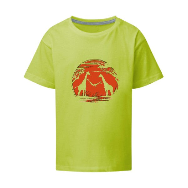 girafe SG - Kids T-shirt enfant Lime Taille 152 (11-12/2XL)